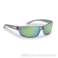 Flying Fisherman Slack Tide Polarized Sunglasses, Granite Frame, Amber-Green Mirror Lens   551050583
